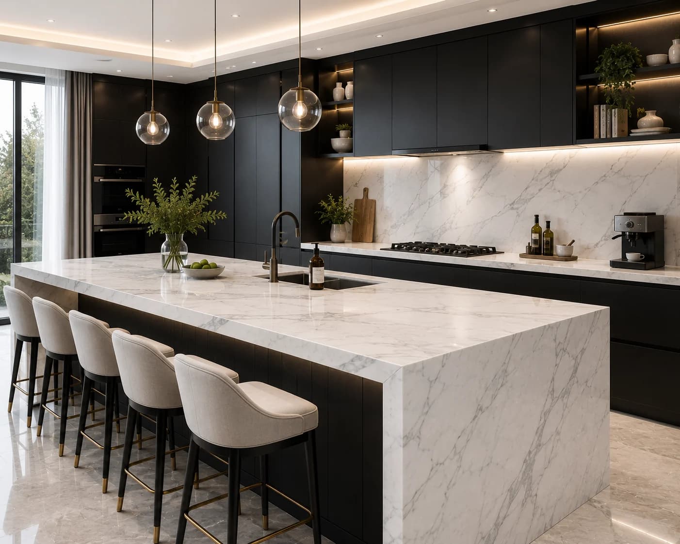 Countertops — representative architectural stone application